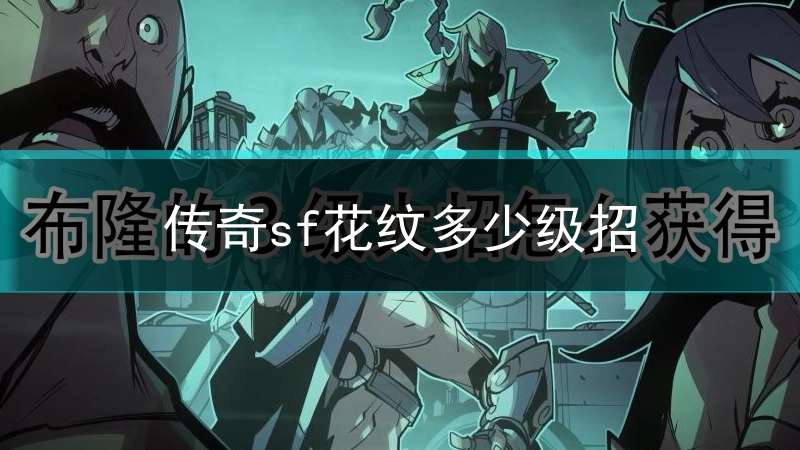 传奇sf花纹多少级招(传奇sfbug)